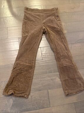 Free People Brown Velvet Boot Cut Pants